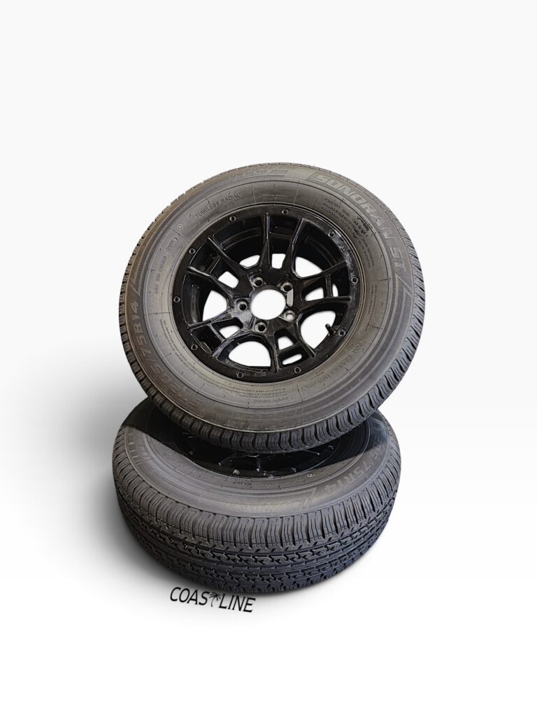 14" Black Rim and Tire